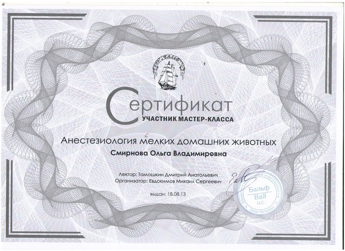 Документ или сертификат