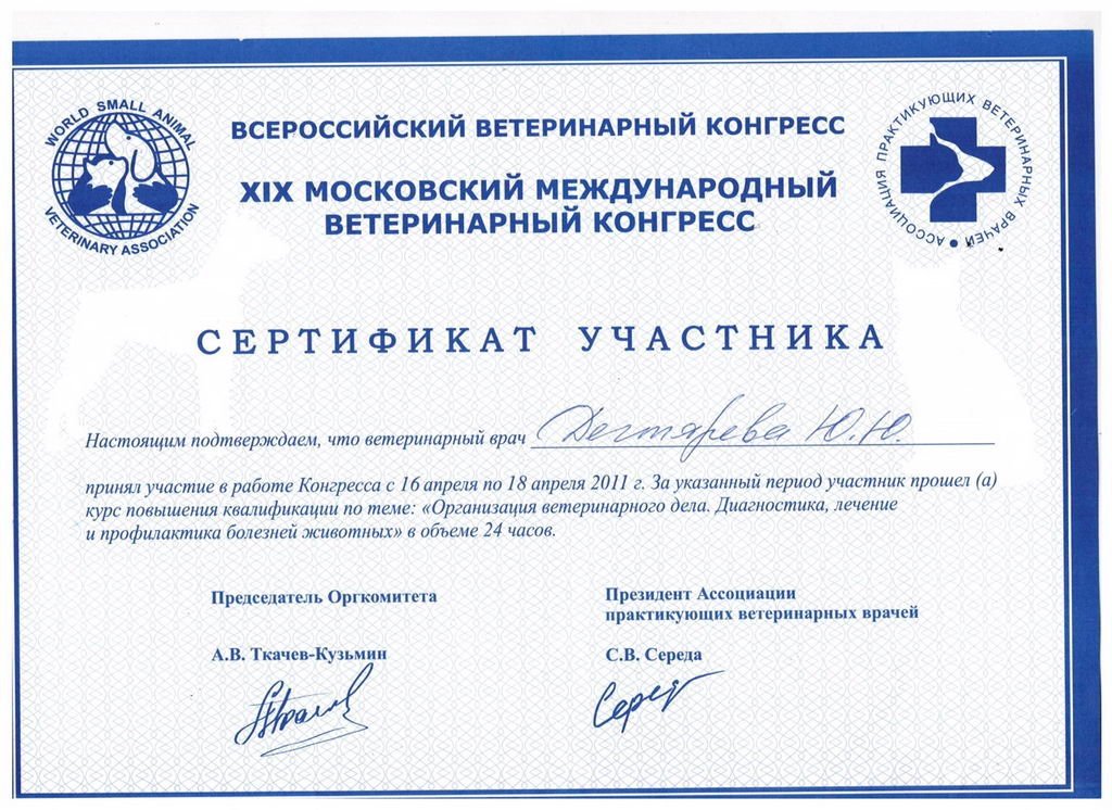 Документ или сертификат