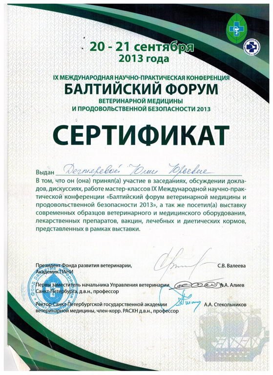 Документ или сертификат