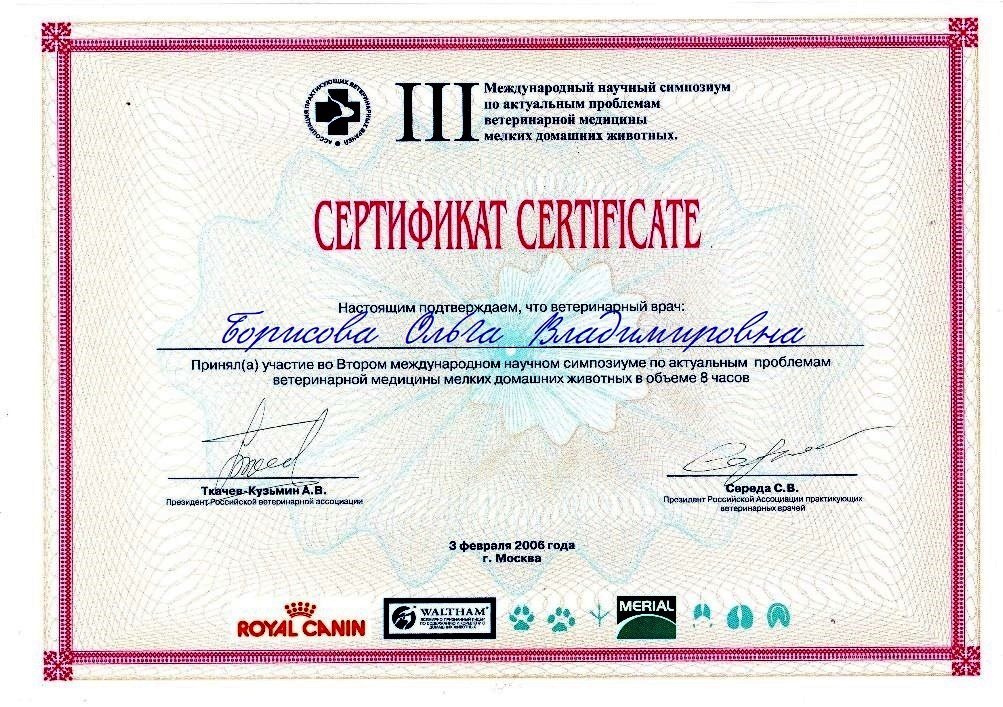 Документ или сертификат