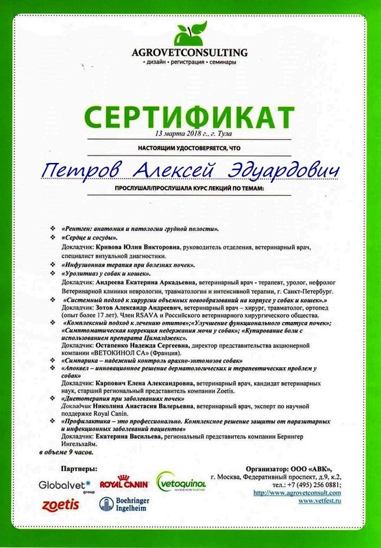 Документ или сертификат