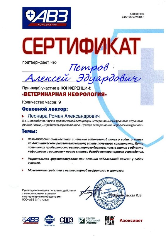Документ или сертификат