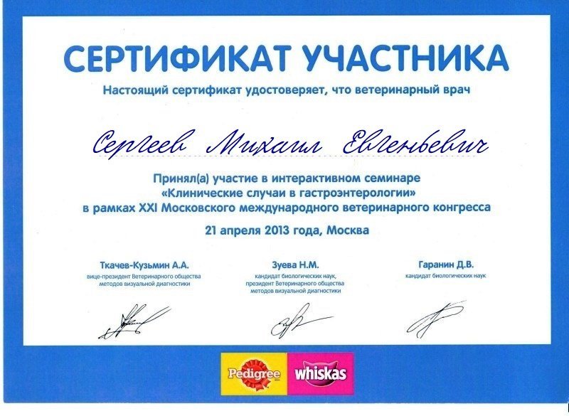 Документ или сертификат