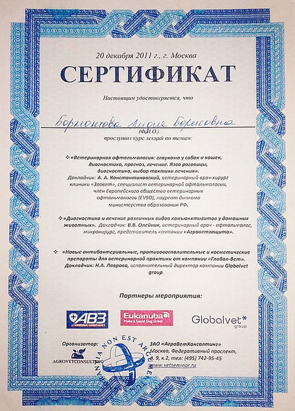 Документ или сертификат