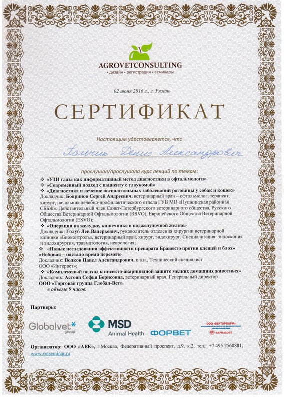 Документ или сертификат