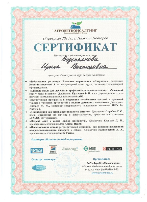 Документ или сертификат
