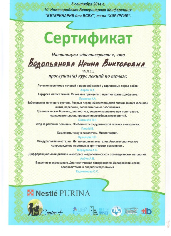 Документ или сертификат