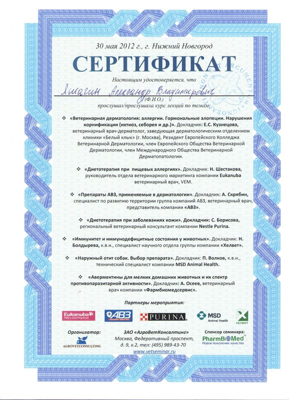 Документ или сертификат