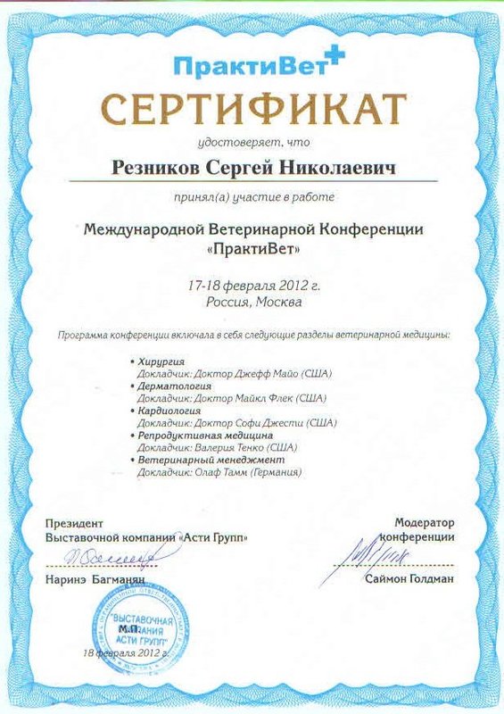 Документ или сертификат