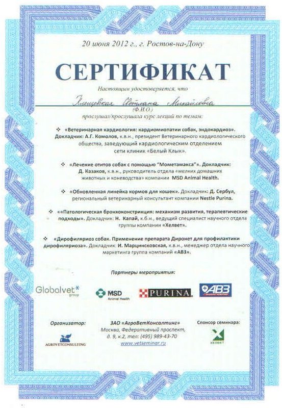 Документ или сертификат