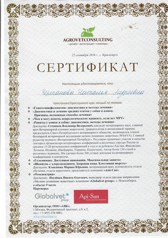 Документ или сертификат