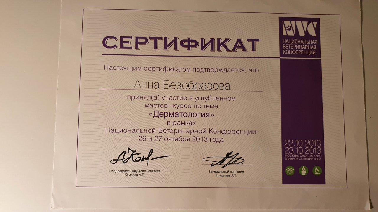 Документ или сертификат