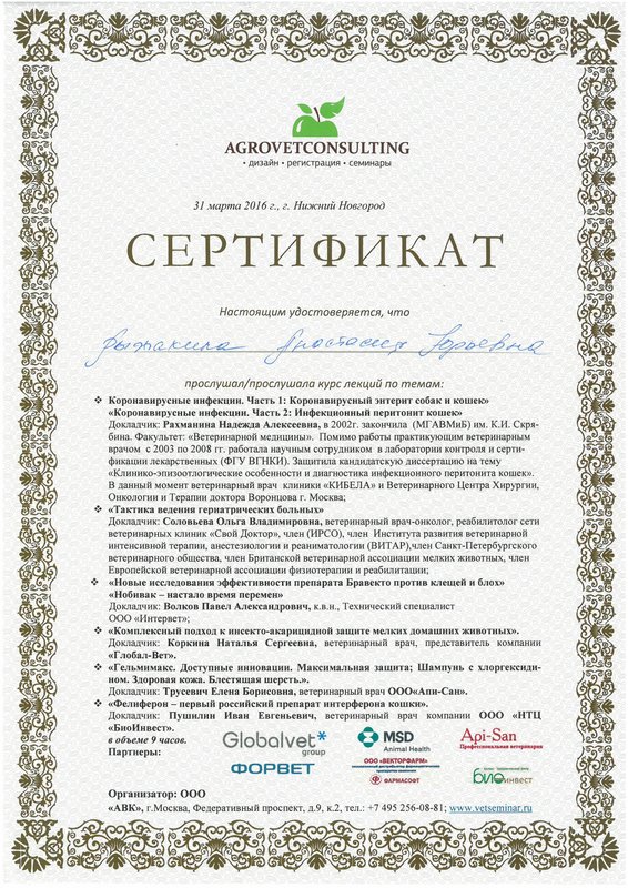 Документ или сертификат