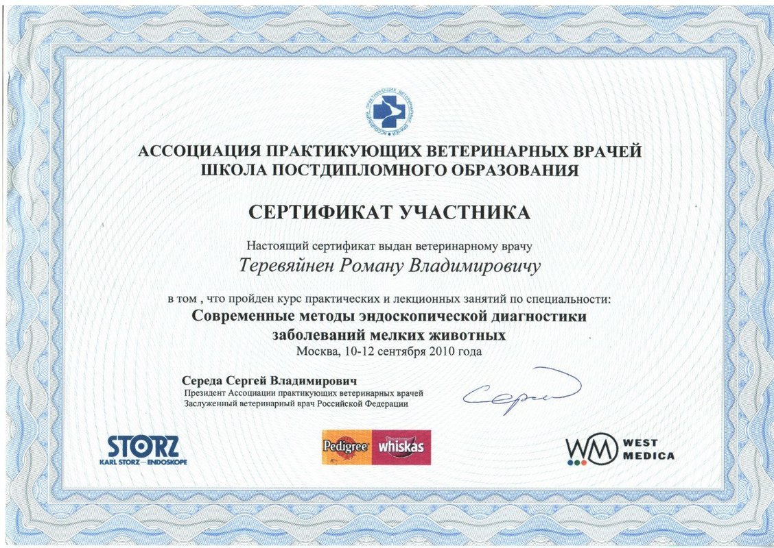 Документ или сертификат