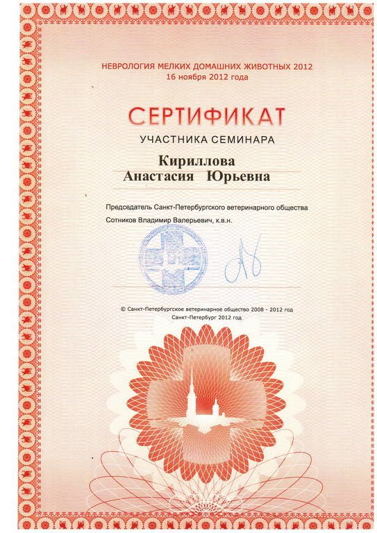 Документ или сертификат