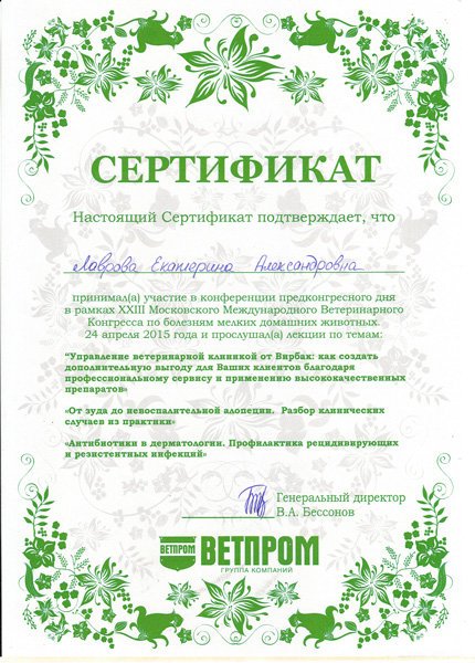 Документ или сертификат