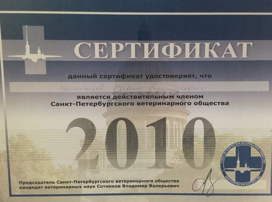 Документ или сертификат