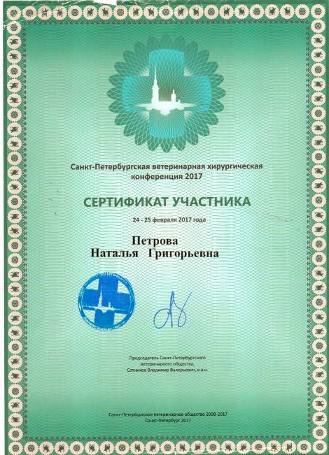 Документ или сертификат