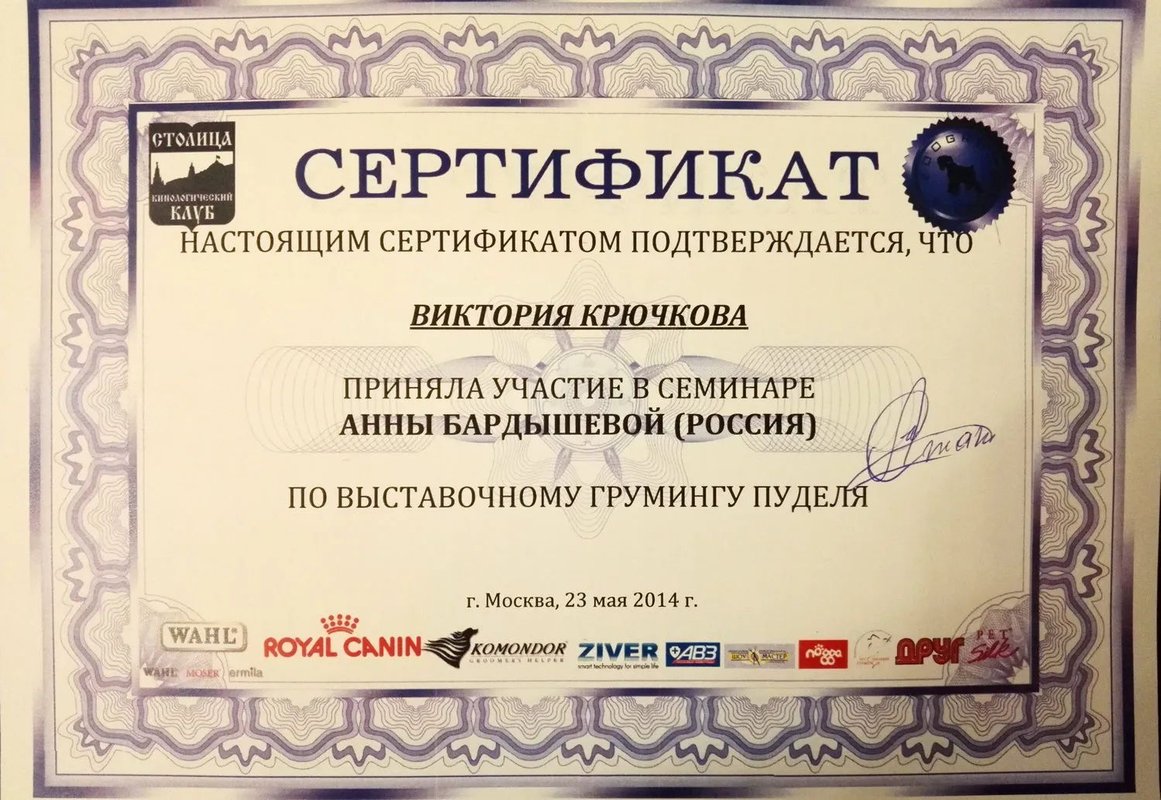 Документ или сертификат