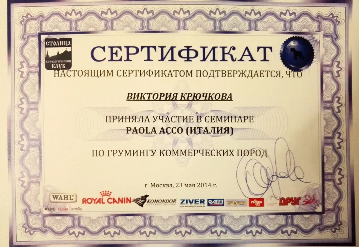 Документ или сертификат