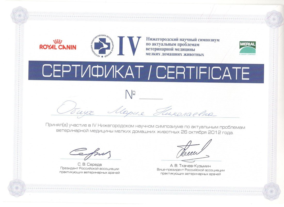 Документ или сертификат