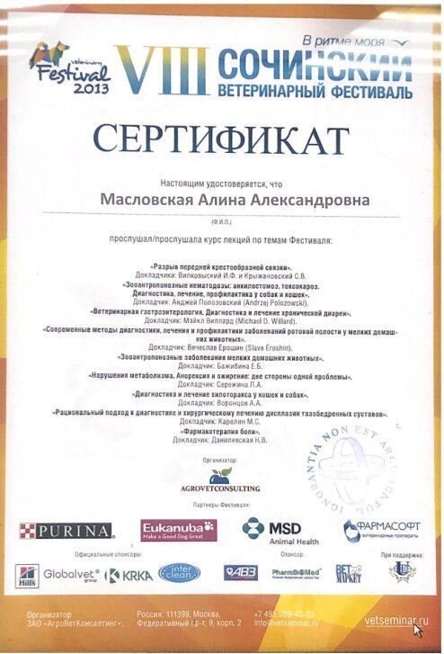 Документ или сертификат