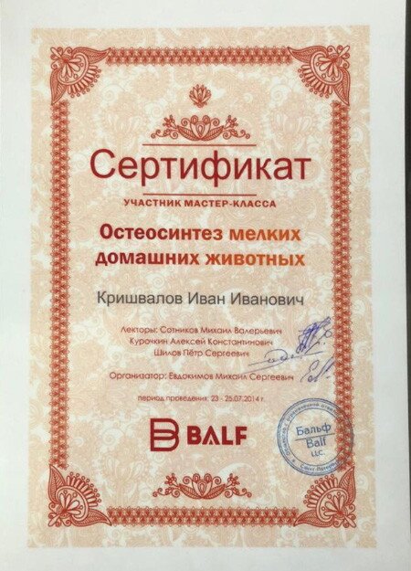 Документ или сертификат