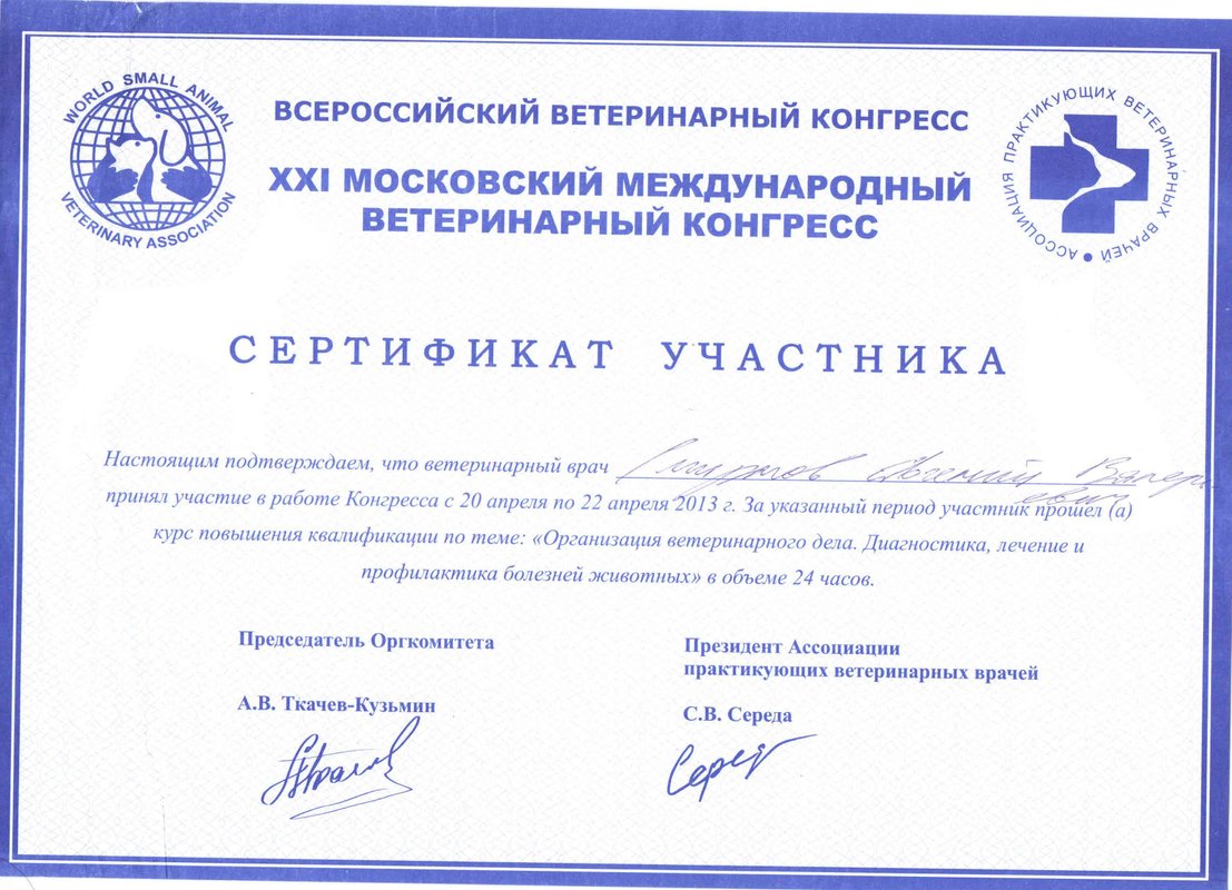 Документ или сертификат