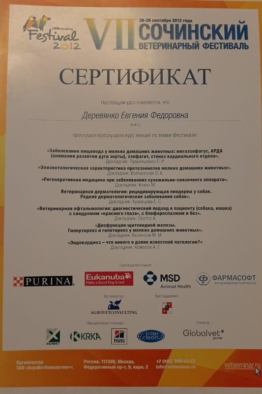 Документ или сертификат