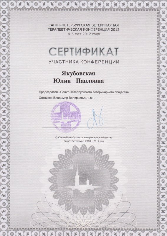 Документ или сертификат