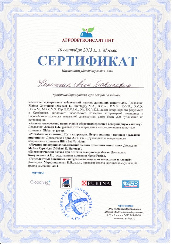 Документ или сертификат