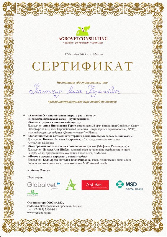 Документ или сертификат