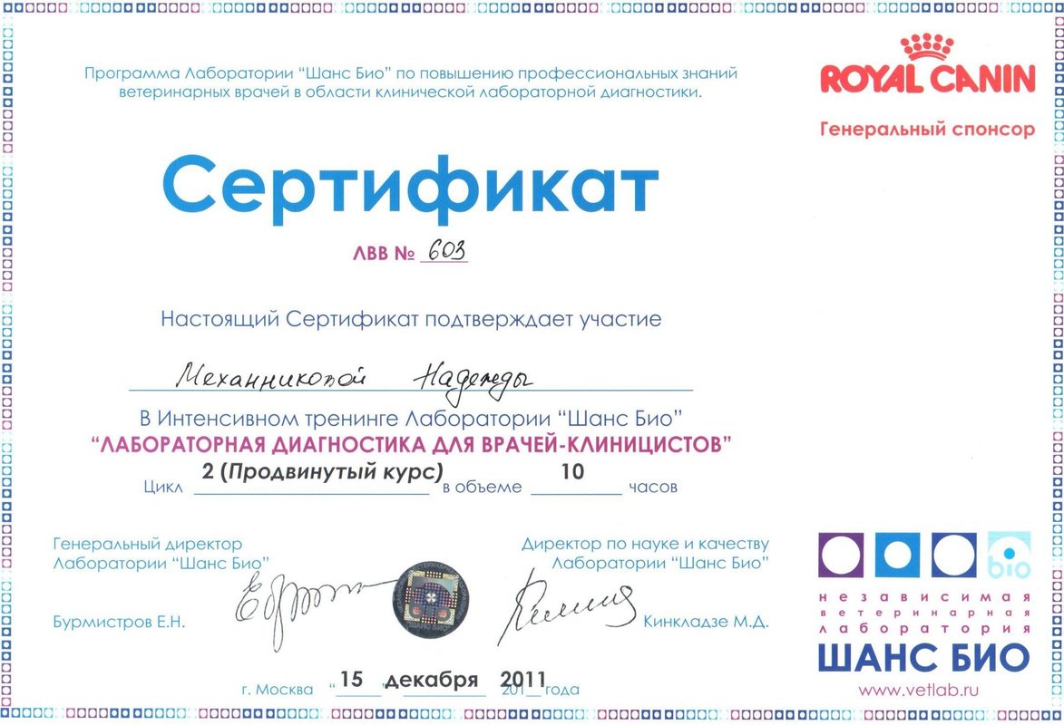 Документ или сертификат