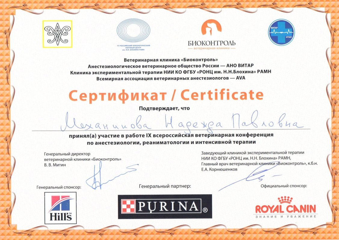 Документ или сертификат