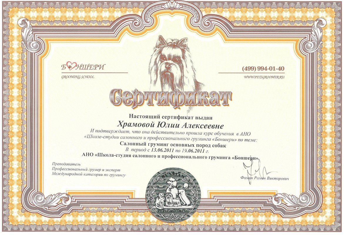 Документ или сертификат