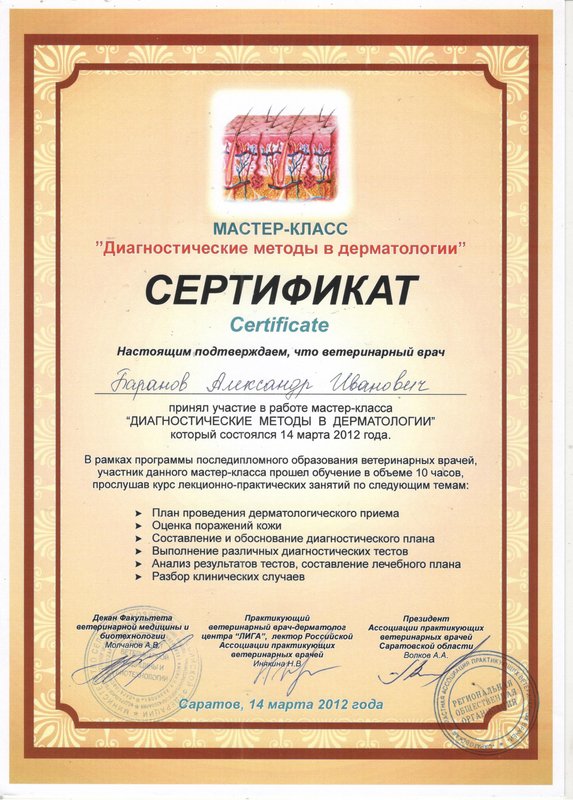 Документ или сертификат