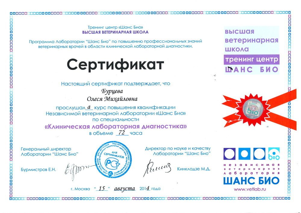 Документ или сертификат