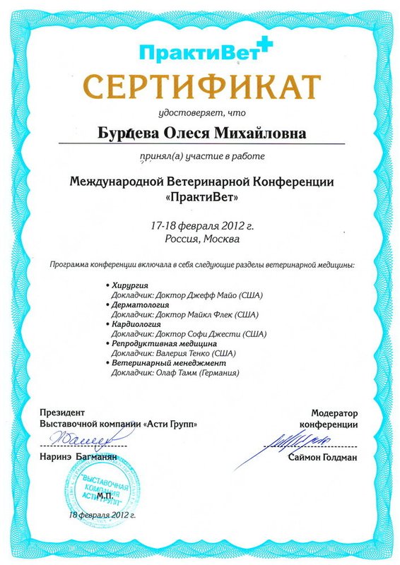 Документ или сертификат