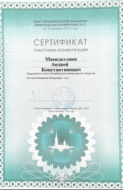 Документ или сертификат