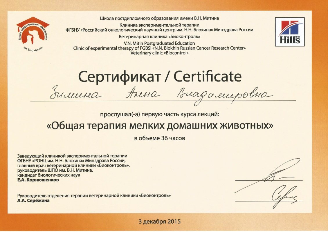 Документ или сертификат