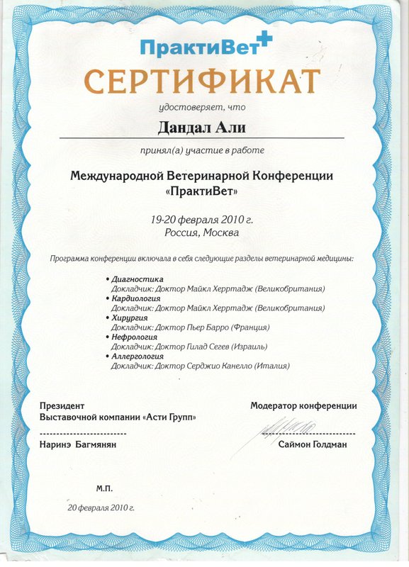 Документ или сертификат