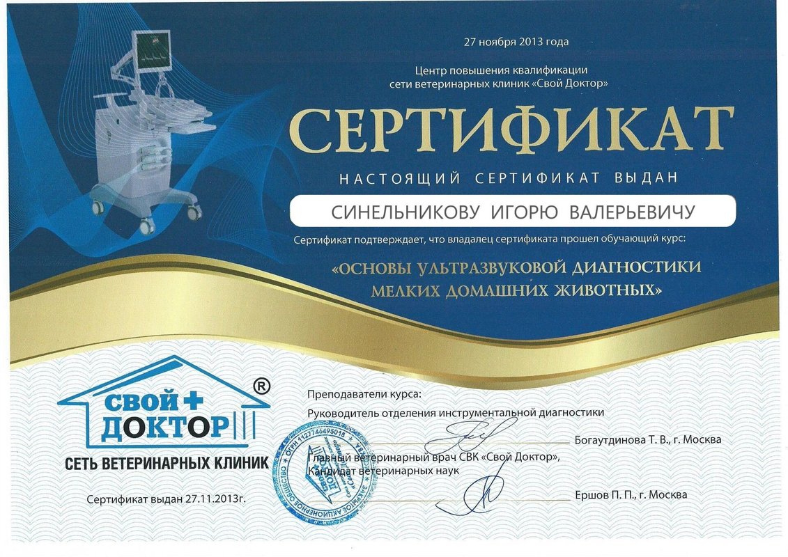 Документ или сертификат