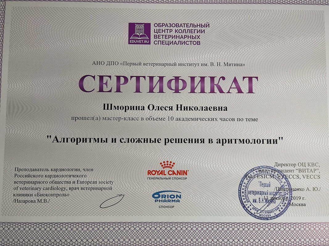 Документ или сертификат