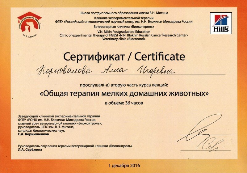 Документ или сертификат