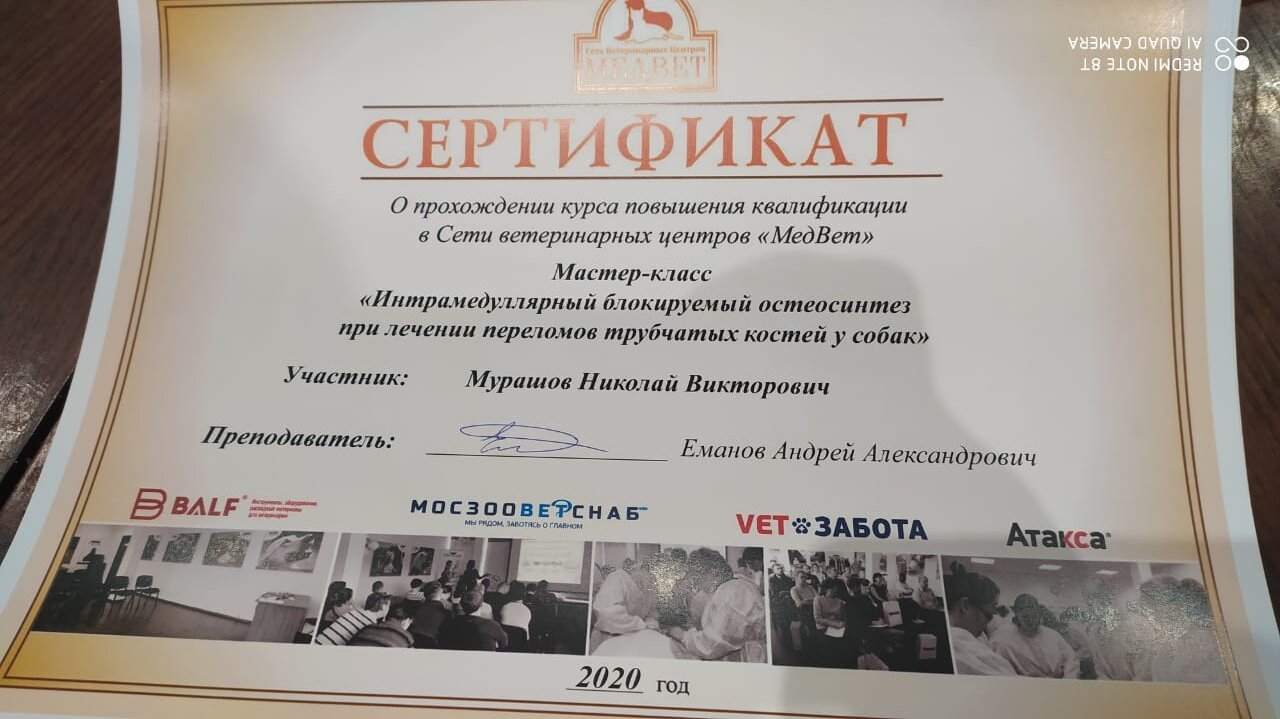 Документ или сертификат