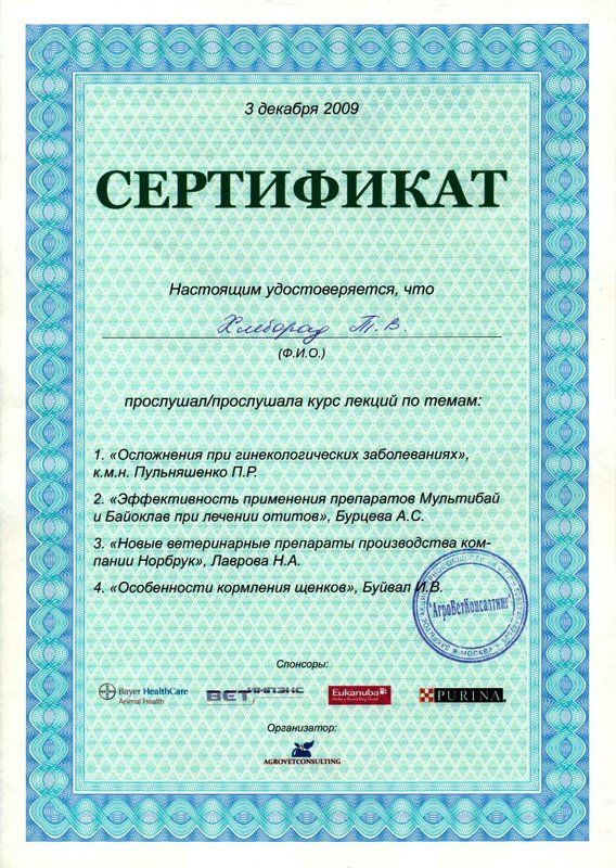 Документ или сертификат