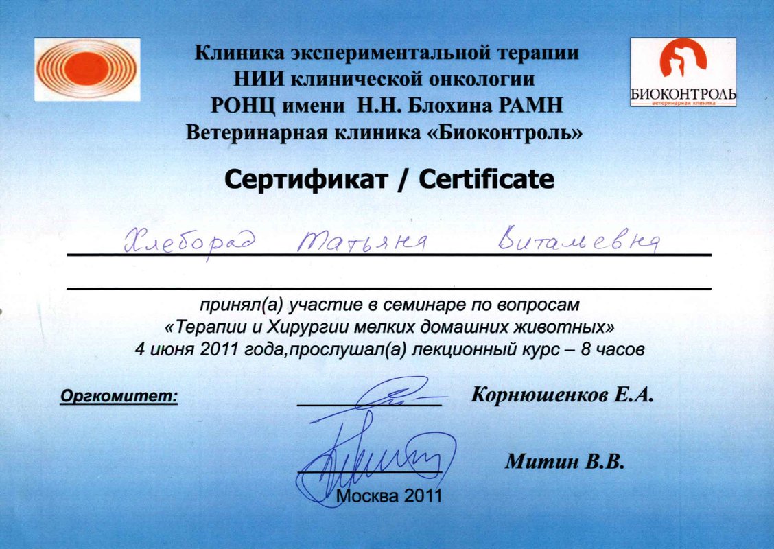 Документ или сертификат
