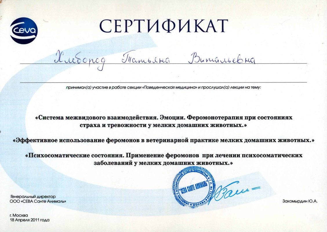 Документ или сертификат