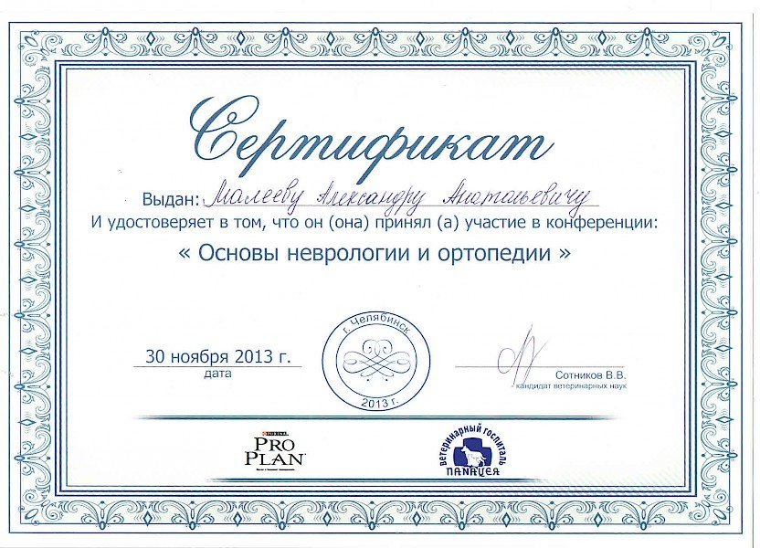 Документ или сертификат