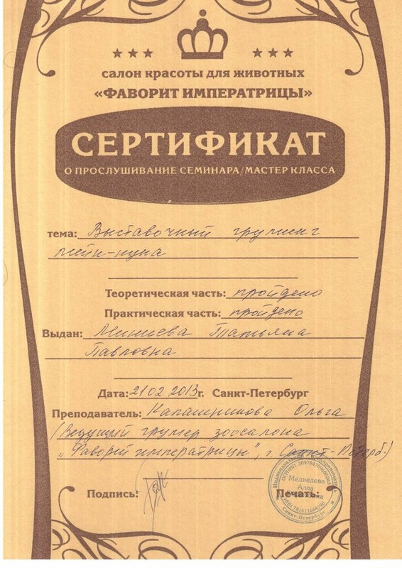 Документ или сертификат